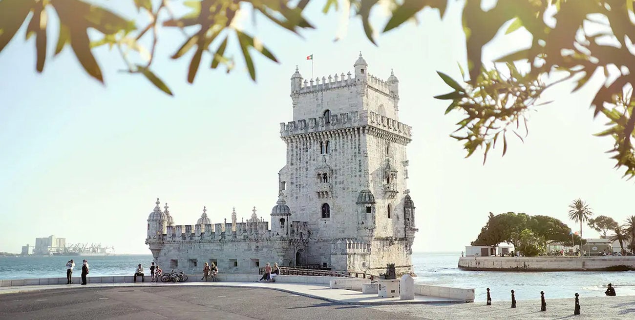 Portuguese fortress tower on the water