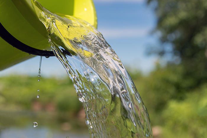 Still image of water being dumped