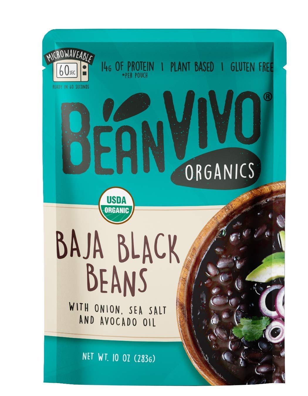 Package of BeanVIVO Baja Black beans