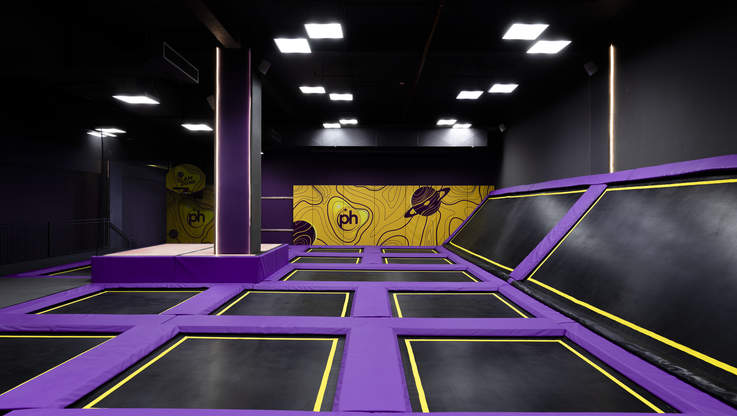 Indoor trampolines