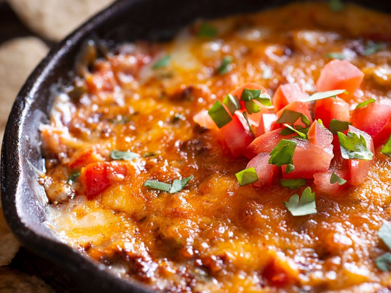 Smoked wagyu chorizo queso dip