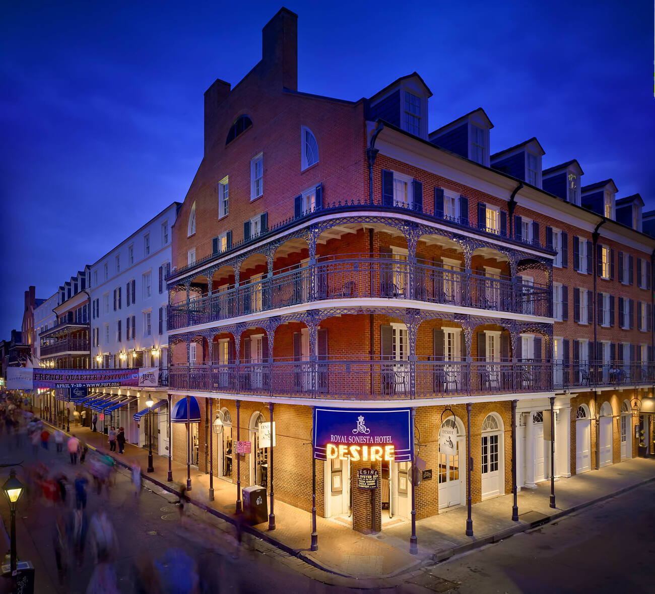 Exterior of Royal Sonesta Hotel in New Orleans