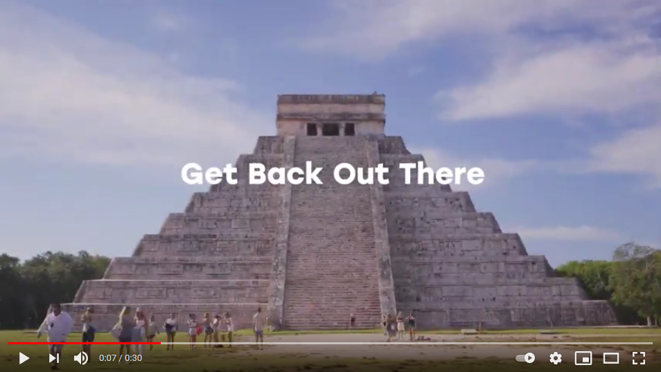 Ancient Mayan city ruins