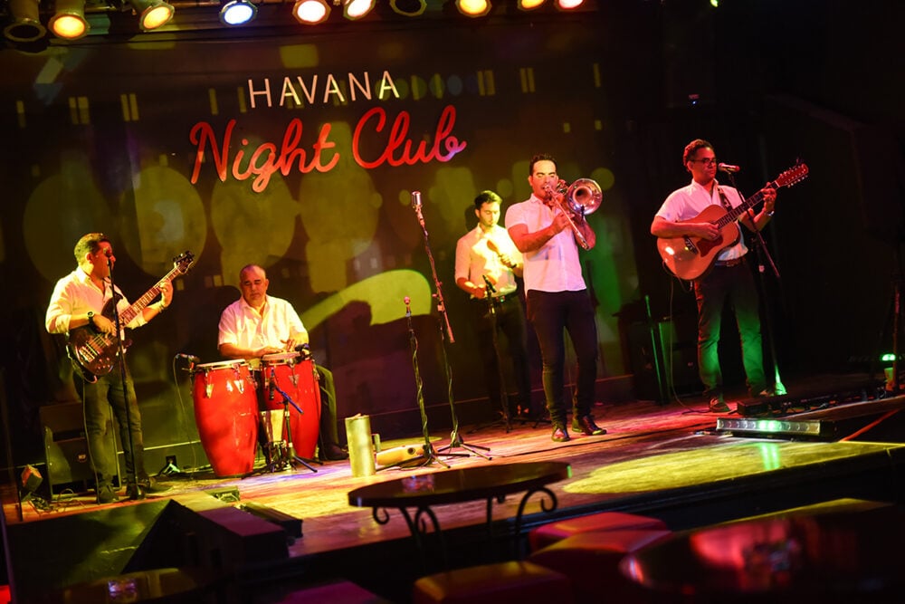 Band performing at the Havana night club 