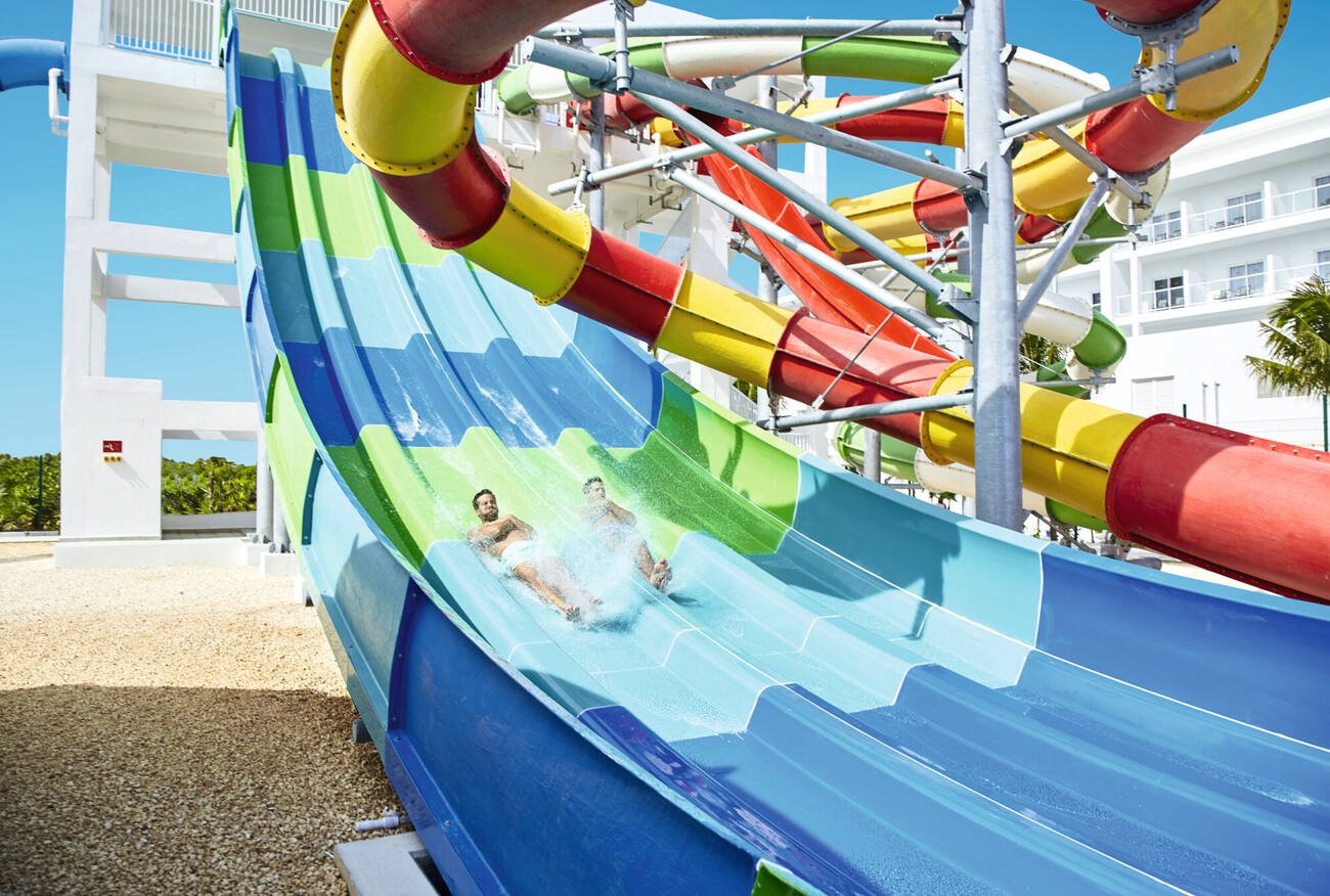 Racing waterslides