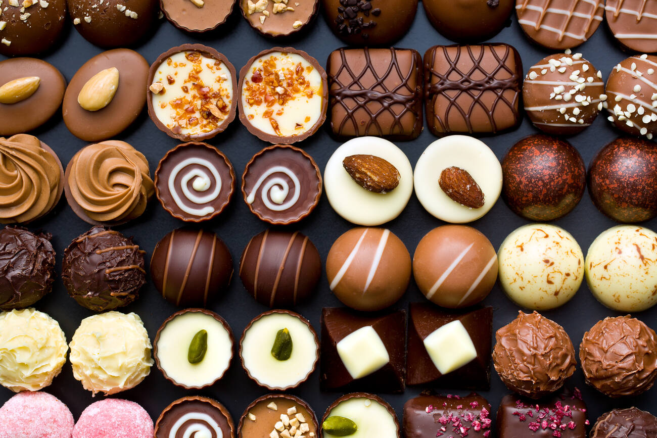 Assortment of chocolates