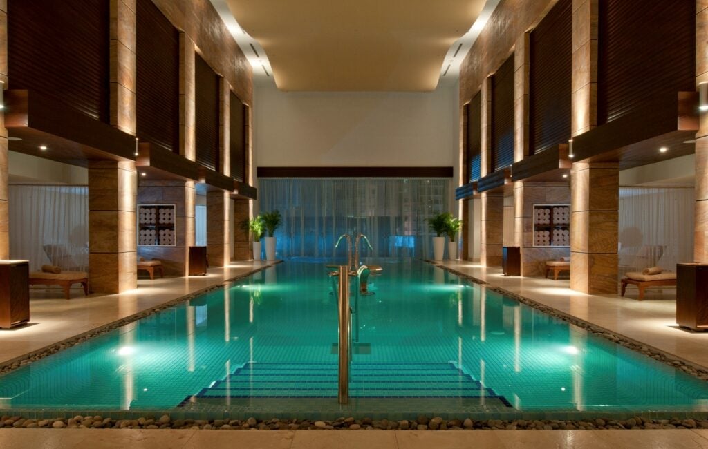 Indoor spa pool