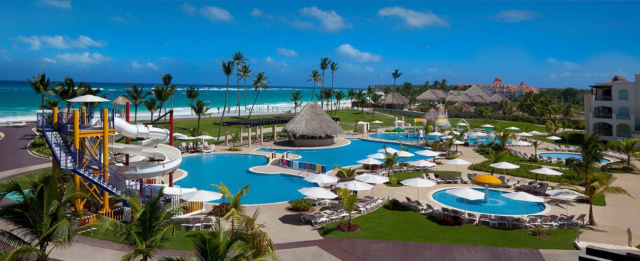 View of pools and the beach