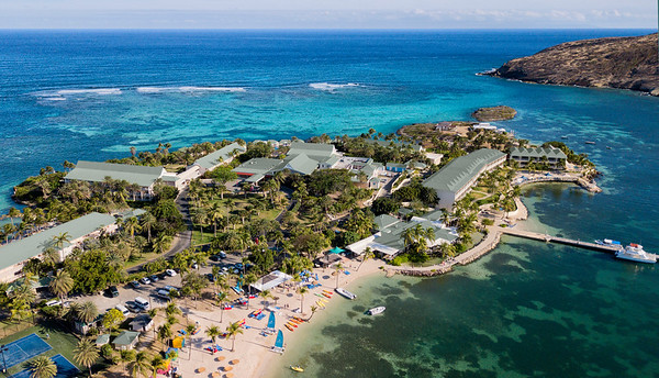 St. James Club Ariel view of resort and ocean