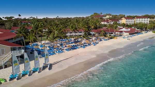 Pineapple Beach Ariel view of beachfront